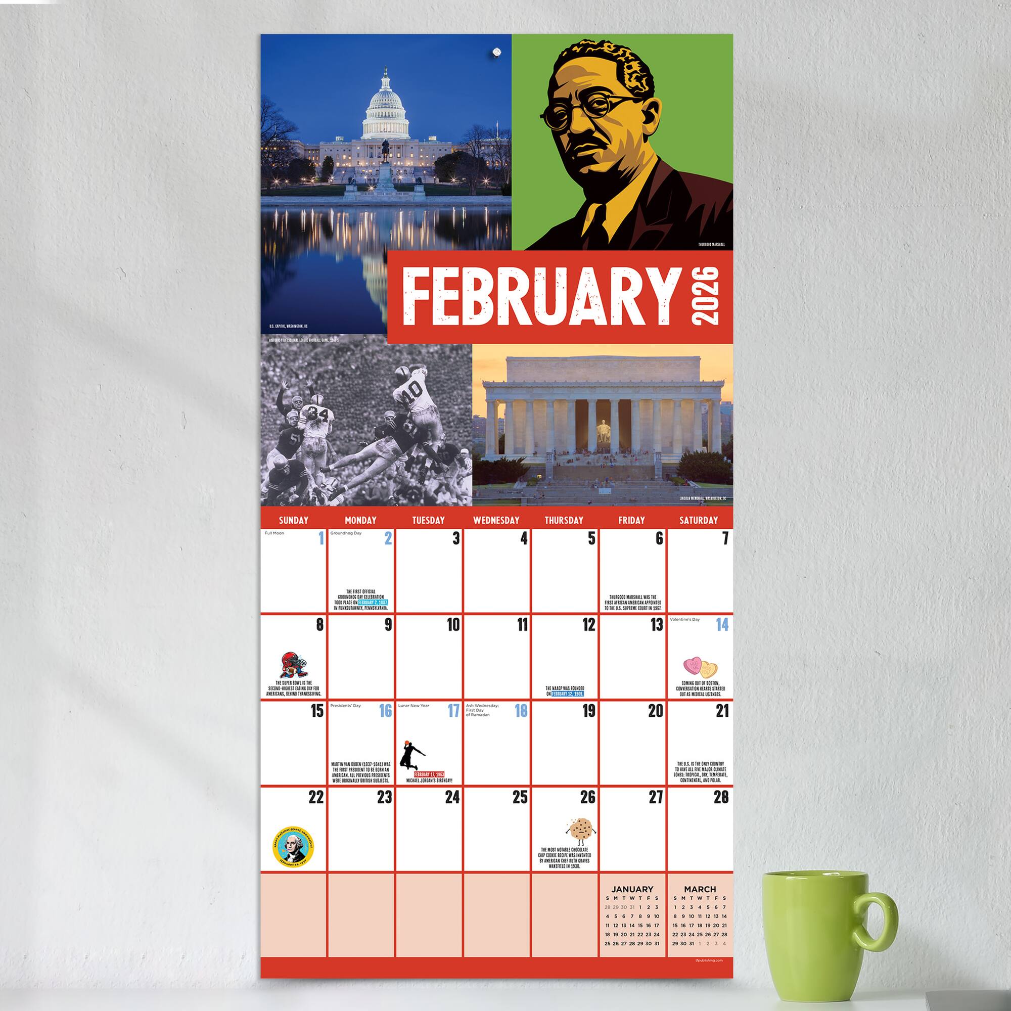 2026 HBD USA-250 Years! Wall Calendar